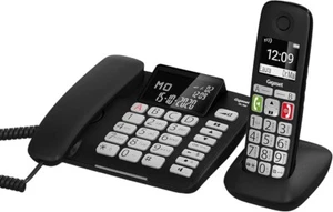 Gigaset - DL780 Plus - Corded Phone And Wireless for Senior - Black - New - Zdjęcie 1 z 5
