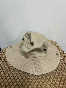 Newhattan Khaki Bucket Cap Hat 100% Cotton Size Small/Medium - Picture 1 of 5