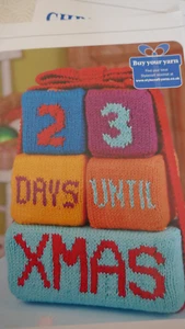 Knitting Pattern For Lovely Advent Calendar Blocks In Oddments of D.K - Picture 1 of 1