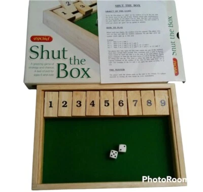 Shut The Box - Wooden Dice Game by Mischief, John Lewis *COMPLETE* - Image 1 of 3