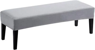 Samt Spandex Bank Abdeckungen für Esszimmer Stretch Bank Schutzhülle Abnehmba DE - Bild 1 von 4