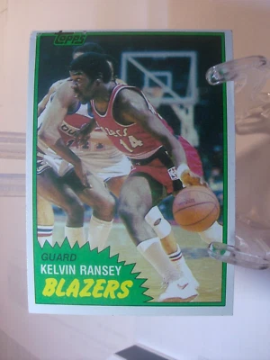 1981-82 Topps Basketball  #W88 - Kelvin Ransey - Portland Trail Blazers  (96744) - Image 1 of 2