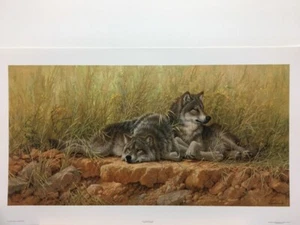 Larry Fanning End Of Summer Gray Wolf Signed Numbered Art Print - Picture 1 of 1