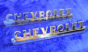 Vintage Chevy 1947-1953 Truck Side Hood Emblems Accessory OEM 3692103 3100 3600 - Picture 1 of 10