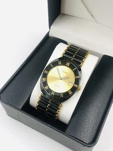 Damen Armbanduhr Jowissa Swiss Made | Schwarz-Gold Steel Case Extraplat | Date - Bild 1 von 12