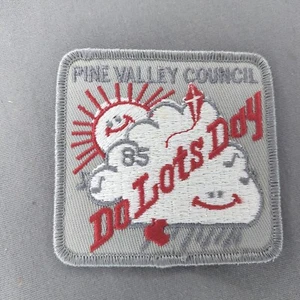 Pine Valley Council 1985 "Do Lots Day" Scouting 3" Square Patch - Picture 1 of 2