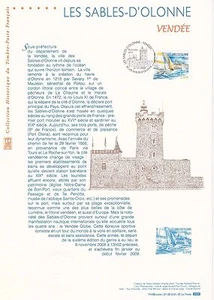 Document Philatélique 1er Jour : 10 2009 - Les Sables d'Olonne - Imagen 1 de 1