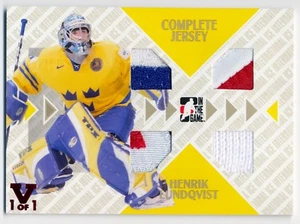 2015-16 ITG Final Vault HENRIK LUNDQVIST 2006-07 Gold Complete Jersey Patch 1/1 - Picture 1 of 2