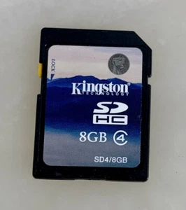 KINGSTON 8GB SDHC MEMORY CARD CLASS 4 #97 - Picture 1 of 2