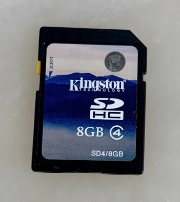 KINGSTON 8GB SDHC MEMORY CARD CLASS 4 #97 - Image 1 of 2