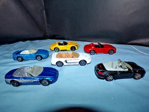 Matchbox Lot of 6 OLD MATCHBOX ALL ROLL PLAYED WITH PORSCHE 911 & MUSTANG + 4 - Picture 1 of 6