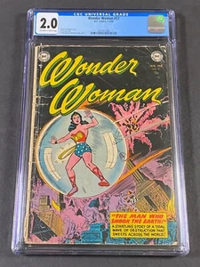 Wonder Woman #57 1953 CGC 2.0 4201415004 Robert Kanigher H.G. Peter - Picture 1 of 6