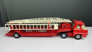 Vintage 1966 Pressed Metal, Structo Fire Truck Hook & Ladder - Picture 1 of 12