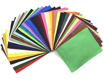 Felt- Washable Acrylic Craft Sheets-9"x12" Combine from 40  colors Aussie Seller - image 1 of 4