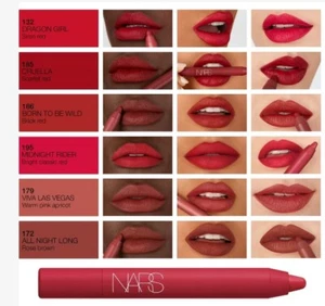 Lápiz labial de alta intensidad NARS Powermatte (tú eliges) 0,08 oz/0,4 g tamaño completo nuevo en caja - Imagen 1 de 16