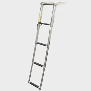 Garelick Marine Boat Telescoping Ladder 19620-28 | 4 Step 42 3/4 Inch Stainless - Picture 1 of 7