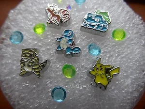 POKEMON Inspired Floating Charm fits Living Memory Owl Lockets 14p Pikachu - Picture 1 of 5