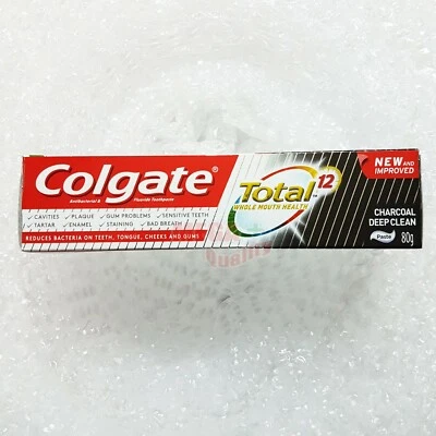 Colgate Total Toothpaste Cream - Charcoal Deep Clean 12 Hour Protection 80g - Image 1 of 4
