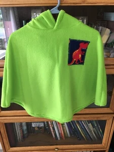 Kinder Poncho selbstgemacht einlagig Fleece - Bild 1 von 2