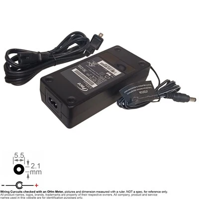 Adaptador de corriente AC DC 5521 12Vdc DC12V 12V 3.0A 3A ritmo de cargador EADP-36FB A 2 cables Foto 1 de 3