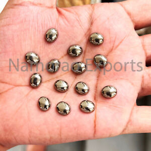 9x11 mm Oval Natural Pyrite Cabochon Loose Gemstone Lot