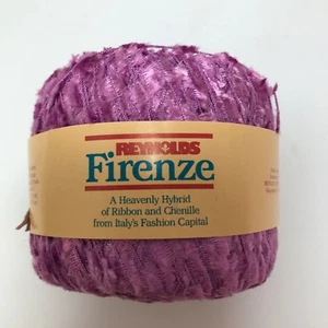 Reynolds Firenze Ribbon Chenille Eyelash Yarn Thread Knit Crochet Choose Color - Picture 1 of 23