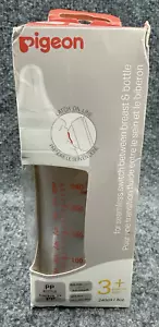 Pigeon Baby Bottle 8oz 240ml PP Plastic Wide Neck Anti Colic Y Cut 3+ Months - Picture 1 of 7