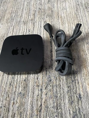 Apple TV  3rd Gen Black A1469 w/Cord - Image 1 of 2