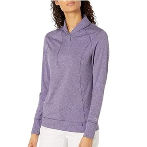 Camisa Cutter & Buck para mujer Cb Shoreline media cremallera en púrpura talla pequeña - Imagen 1 de 11