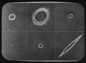 Magic Lantern Slide ANNULAR NEBULAE 1888 VICTORIAN ASTRONOMY PHOTO NEBULA - Picture 1 of 5