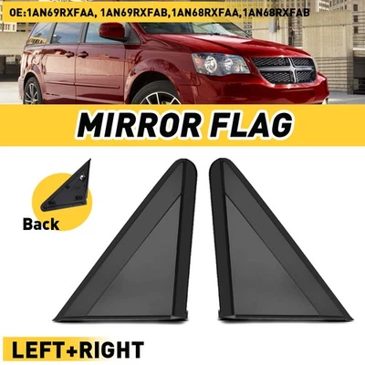Aplique de bandera de espejo derecho derecho derecho para Chrysler Town Country Dodge Grand Caravan 08-20 Foto 1 de 4