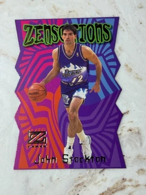 JOHN STOCKTON - 1997-98 SKYBOX Z FORCE BASKETBALL ZENSATIONS INSERT CARD — 第 1/2 张图片