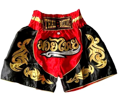 Boxing shorts Muay Thai training grappling kick trunks pants men gym Mma fight - Image 1 of 4