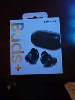 Samsung Galaxy Buds+ Plus SM-R175 BLACK Wireless Earbud Headphones - New Sealed - Image 1 of 4