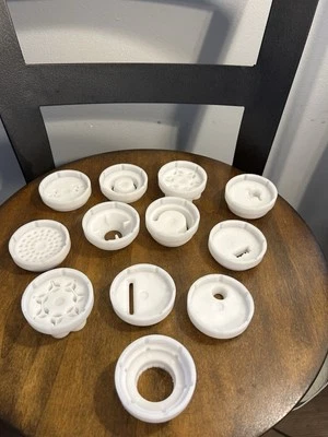 Lot of 12 Original Pasta Dies Ronco Popeil P400 Automatic Pasta Maker Shapes - Image 1 of 4