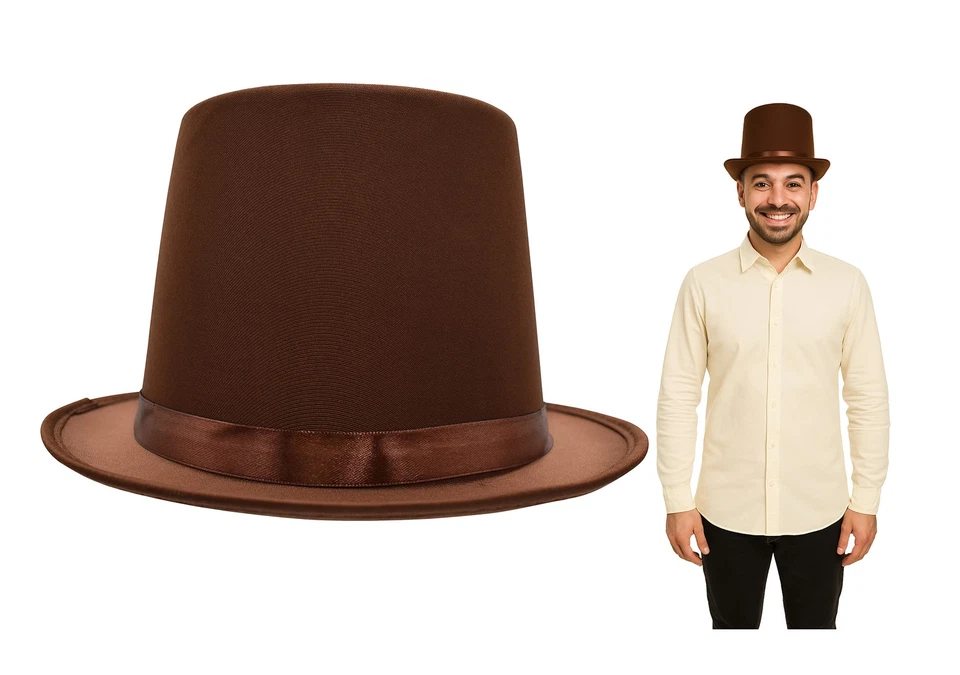 Adult Satin Top Hat Magician Gentleman Roaring 20s Tuxedo Formal Costume - Image 1 of 1