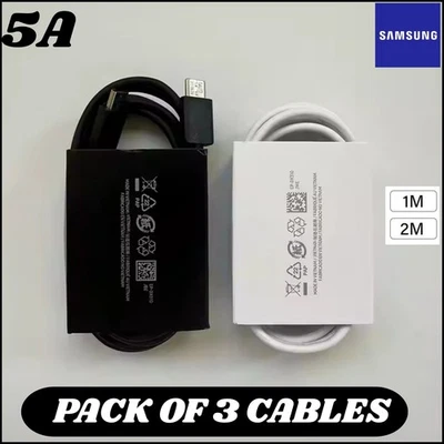 Genuine Samsung Galaxy Type C to C Note S21 Ultra Super Fast USB C Charger Cable - Image 1 of 4