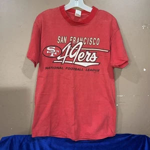 Vintage LOGO 7 San Francisco 49ers T-Shirt Size L - Picture 1 of 9
