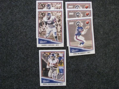 2017 CLASSICS NEW YORK GIANTS TEAM SET (6) Carson, McConkey, Beckham Jr - Image 1 of 2