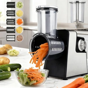 300W Elektrische Käsereibe Salatmaschine Gemüseschneider Zerkleinerer Reiben Hacken - Bild 1 von 8