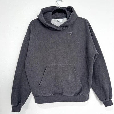 Gymshark 连帽衫女式 XS 灰色超大运动休闲休闲休闲街头服饰 — 第 1/4 张图片