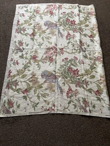 Lee Jofa Antique Floral Bird Print Fabric- Tresillian Powder around 200cm - Picture 1 of 5