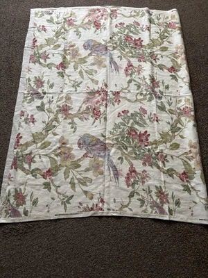 Lee Jofa Antique Floral Bird Print Fabric- Tresillian Powder around 200cm - Image 1 of 4
