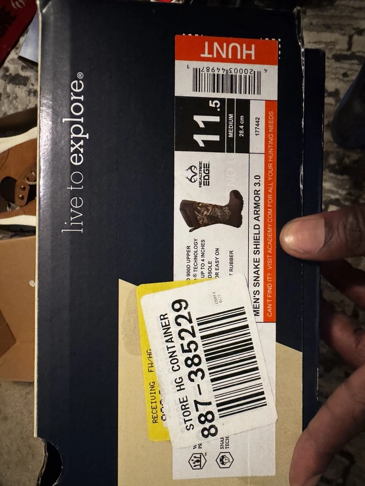 NEW Rocky Men’s Size 11.5 W-  400g Insulated Camo Hunting Boots *RKS0286CA - Image 1 of 4