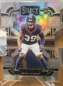 2023 Select Football HENRY TO'OTO'O #39 Rookie Concourse SILVER Prizm - Texans - Picture 1 of 2