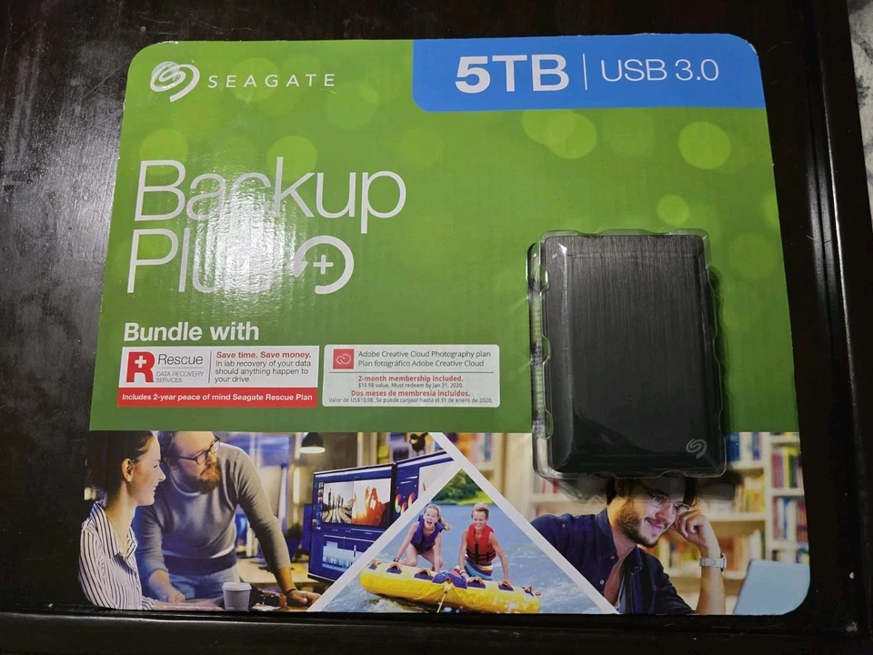 Seagate Backup Plus Portable HD Drive 5TB STHP5000600 /Laptop Tablet PC Computer - Image 1 of 1