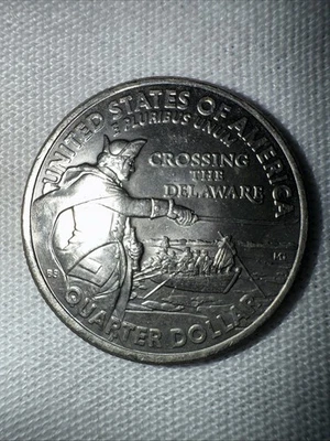 2021 P United States Quarter Crossing The Delaware Circulated Ungraded - Image 1 of 2