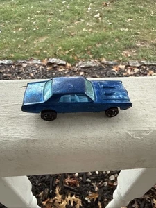 Hot Wheels Blue Custom Cougar 1967 HK Redline w/ Blue Interior Deep Dish Wheels - Picture 1 of 12