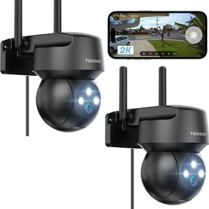 2Pack Security Camera Outdoor Wired: 3MP Camera for Home Security Outside 2.4... - Picture 1 of 9
