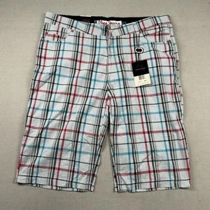 Pantalones Cortos Pepe Jeans London Para Hombres 42 Seersucker Cuadros Hip Hop Calle Largos Sueltos - Imagen 1 de 13